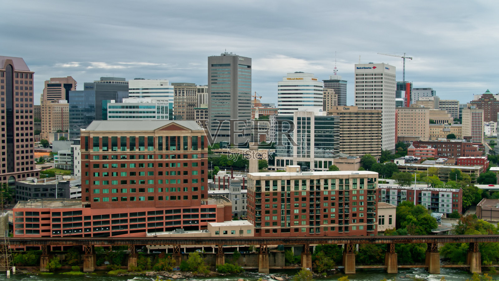 这是维吉尼亚州里士满市区的航拍图照片摄影图片