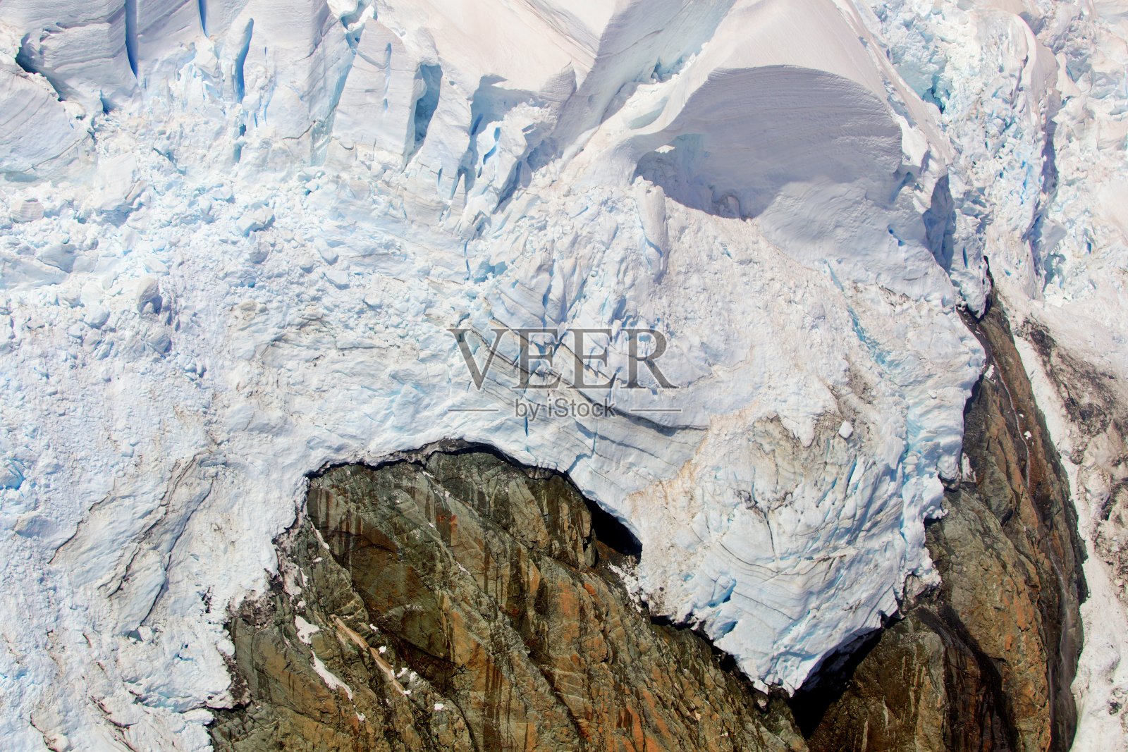 冰川的特写照片摄影图片