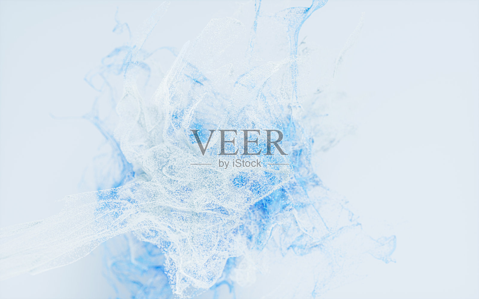 波浪粒子图案抽象背景3D渲染照片摄影图片