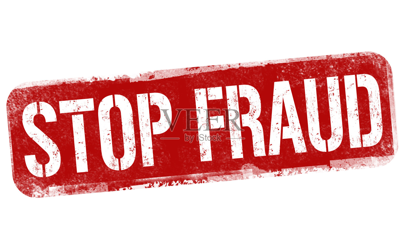 停止欺诈标志或印章插画图片素材