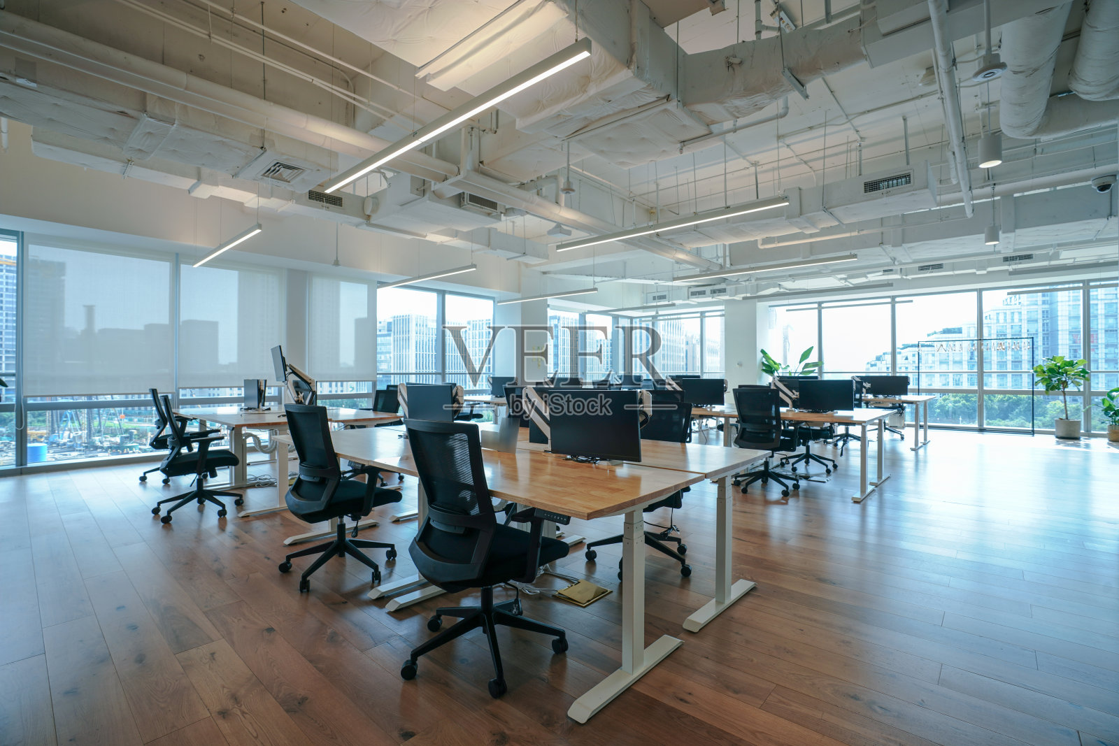 现代办公室空照片摄影图片