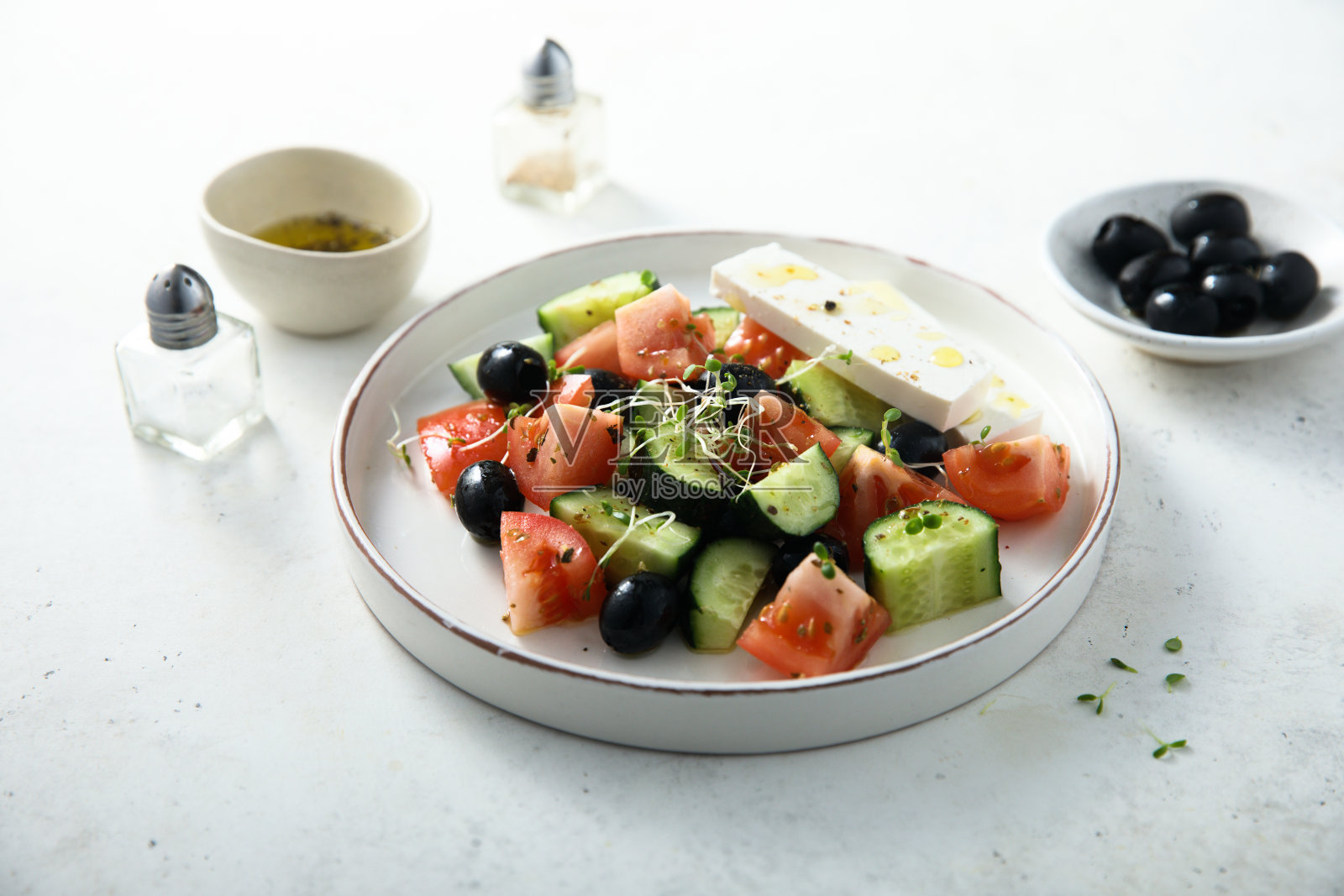 希腊沙拉照片摄影图片