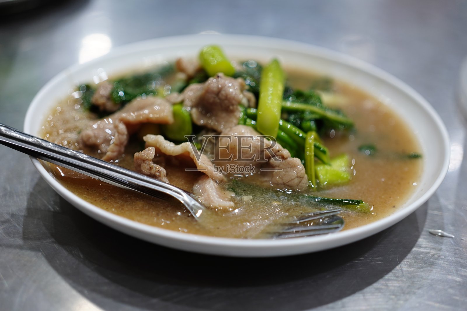 炒鲜米粉照片摄影图片