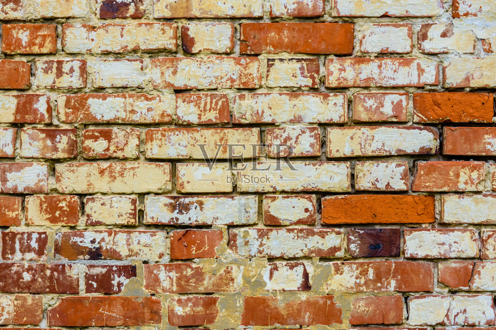 红砖做背景的老墙照片摄影图片