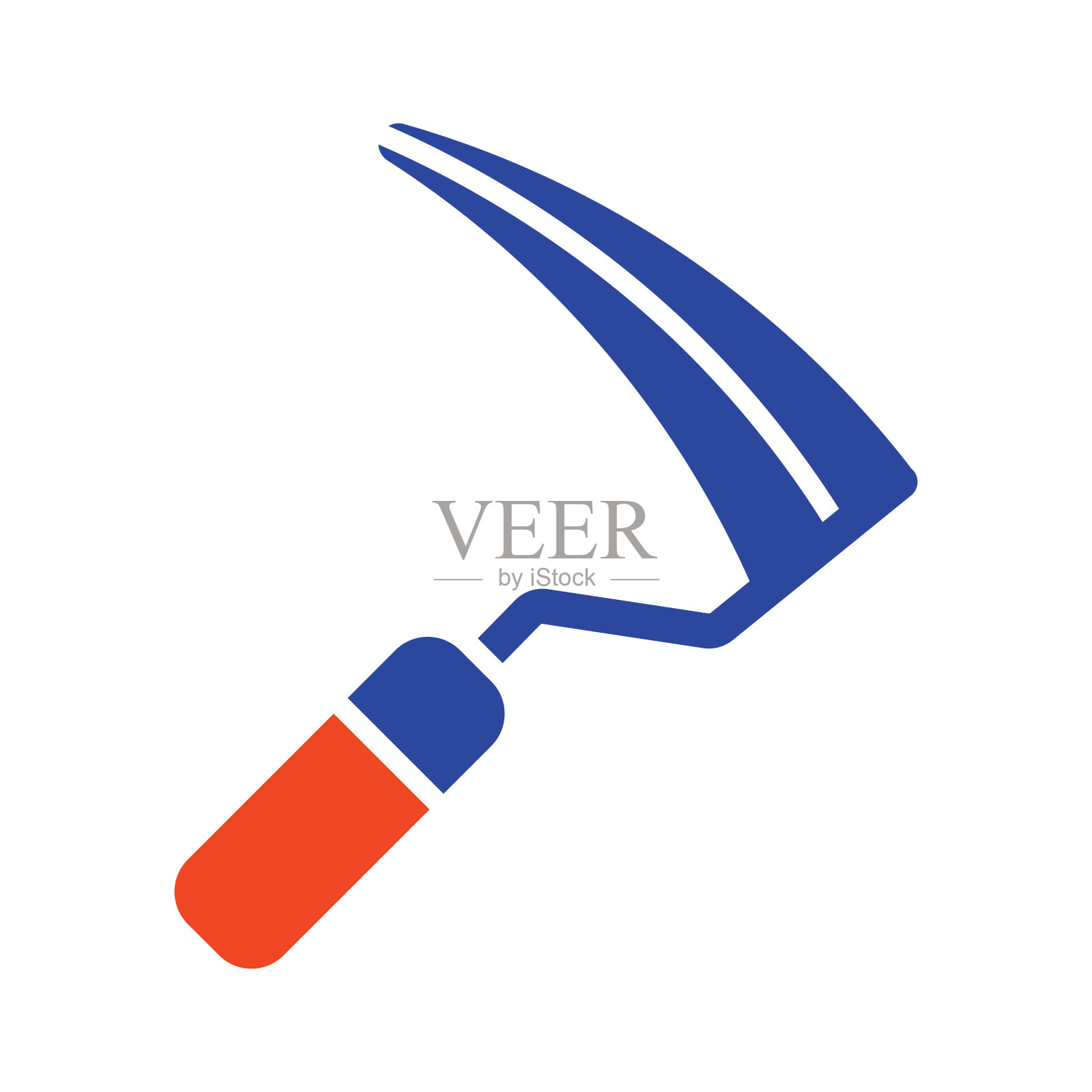 花园镰刀孤立向量字形图标插画图片素材