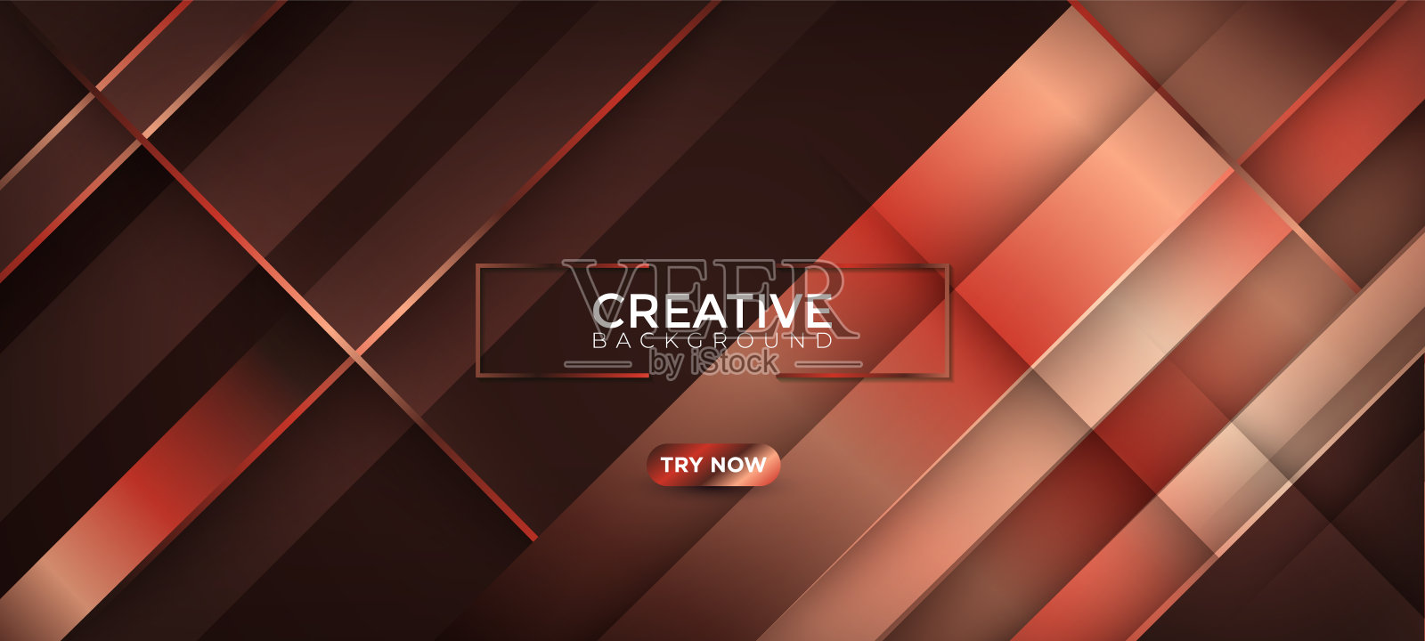 抽象深棕色金属和金色梯度剪纸几何背景。现代未来主义背景。可以用于登录页、书籍封面、小册子、传单、杂志、任何品牌、横幅、标题、演示文稿和墙纸背景插画图片素材