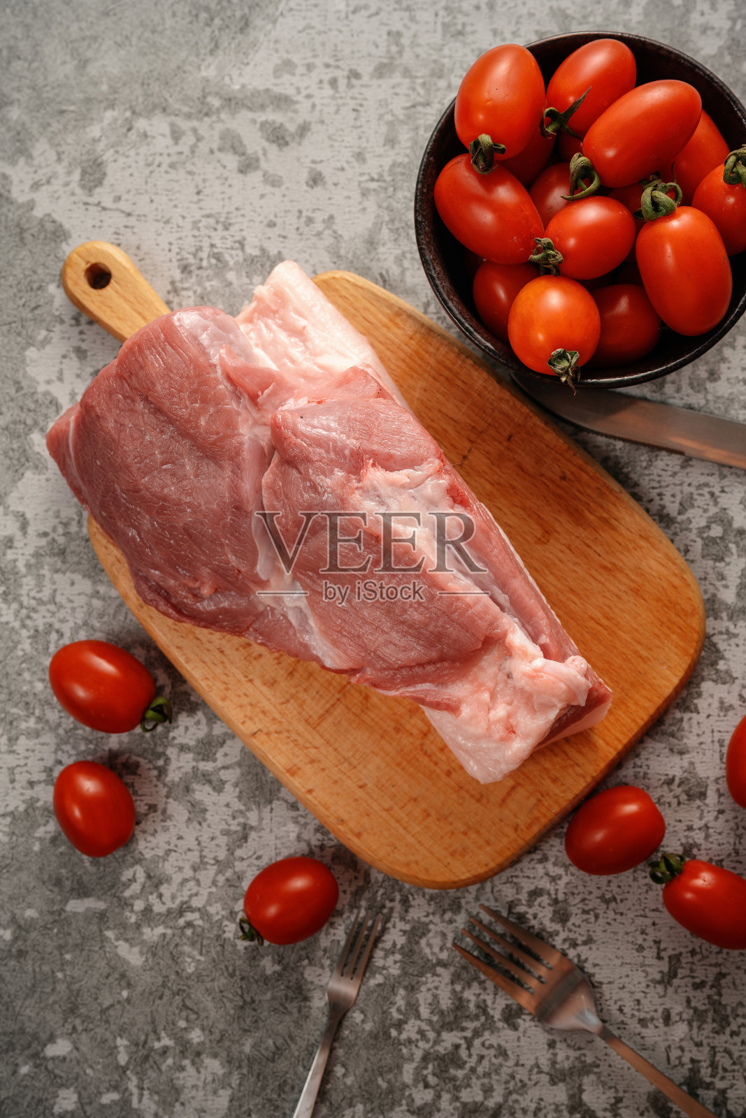 猪肉和蔬菜照片摄影图片