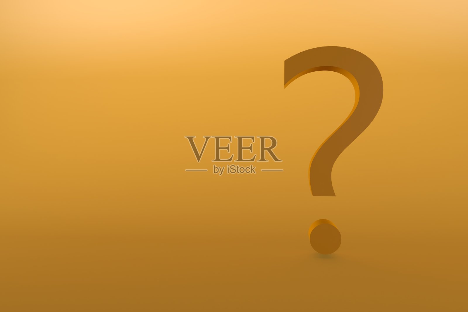 黄色3d问号照片摄影图片