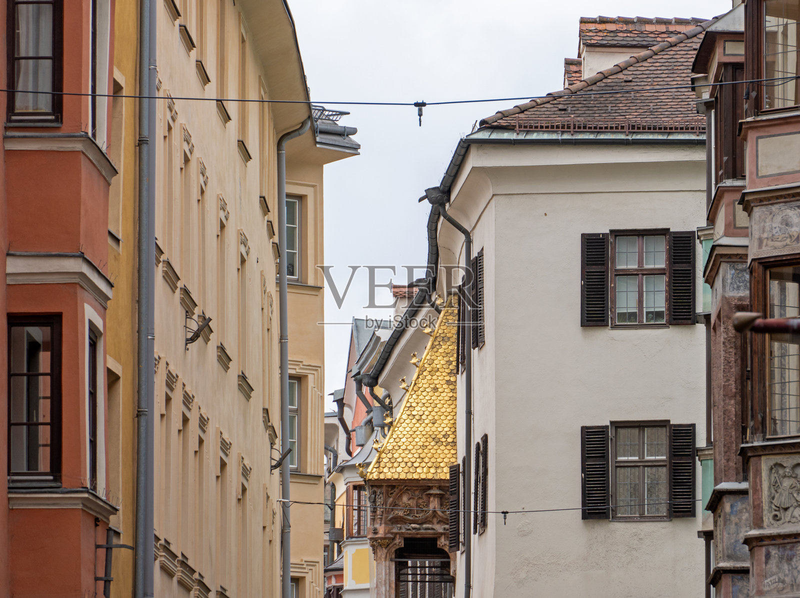 奥地利因斯布鲁克的建筑照片摄影图片