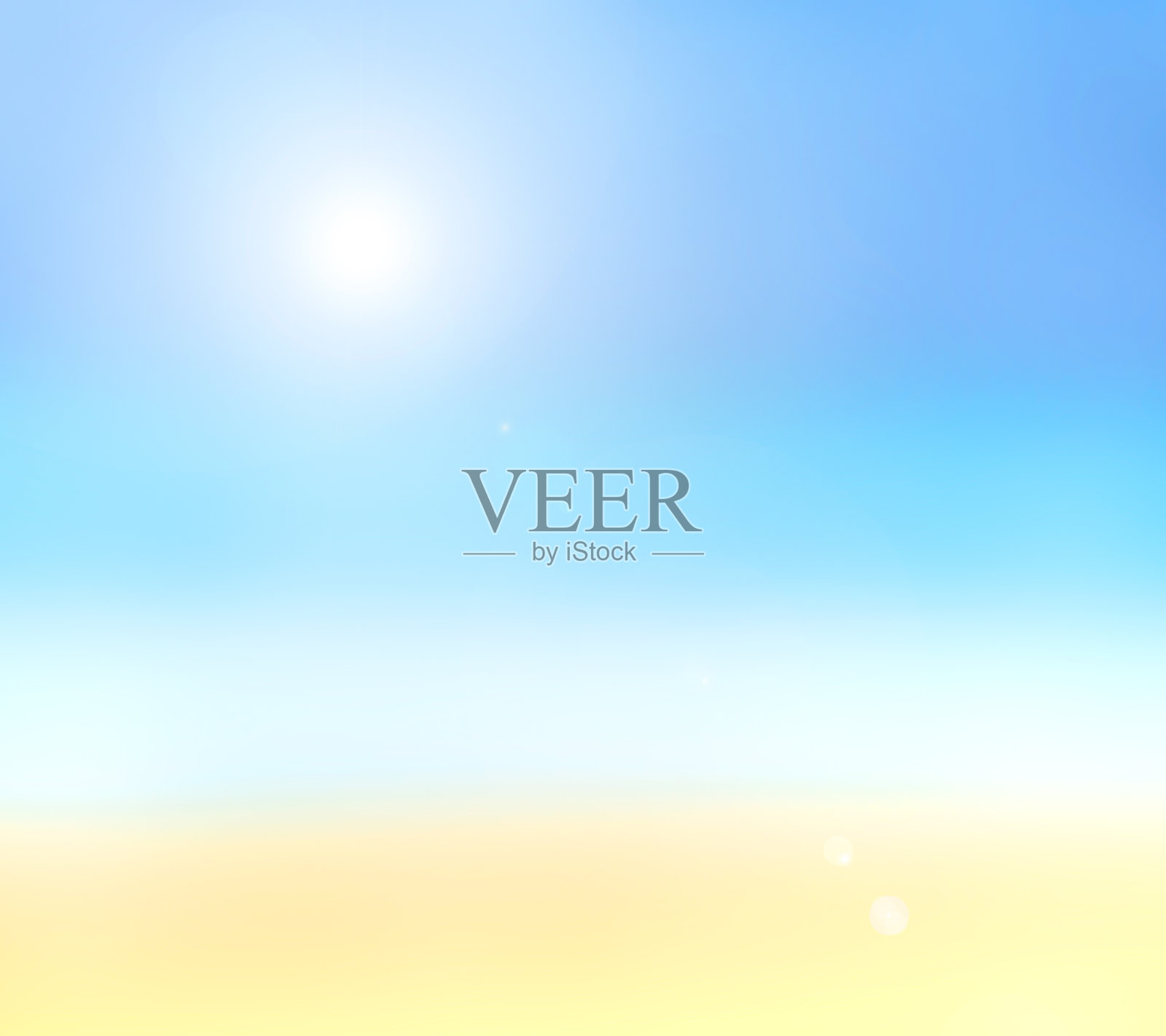 夏天的背景。模糊的海滩或海洋景观与阳光使用作为背景与空间设计。摘要夏季梯度背景。照片摄影图片