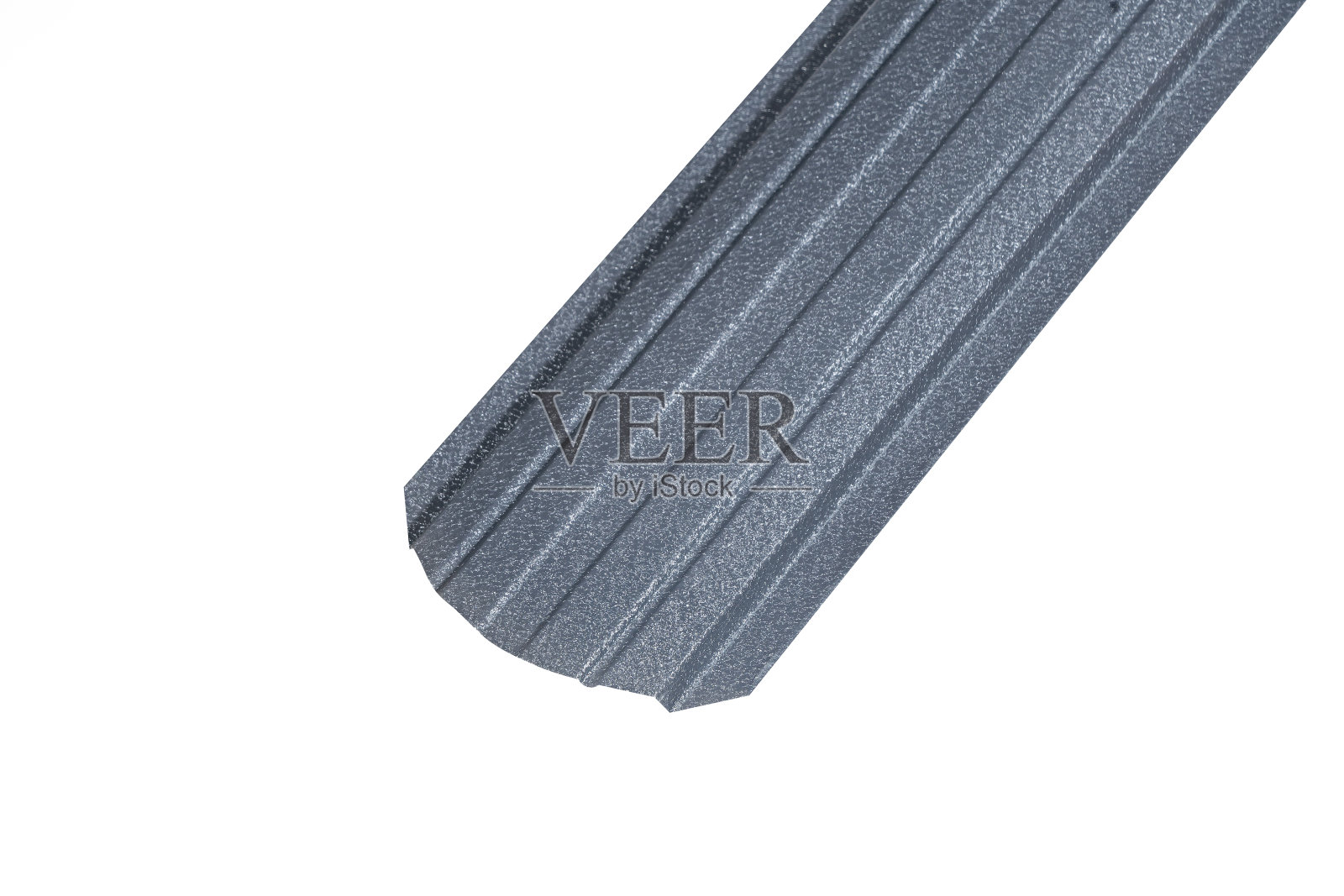 棕色木栅栏孤立在白色背景与平行板旧。带有剪切路径的对象照片摄影图片