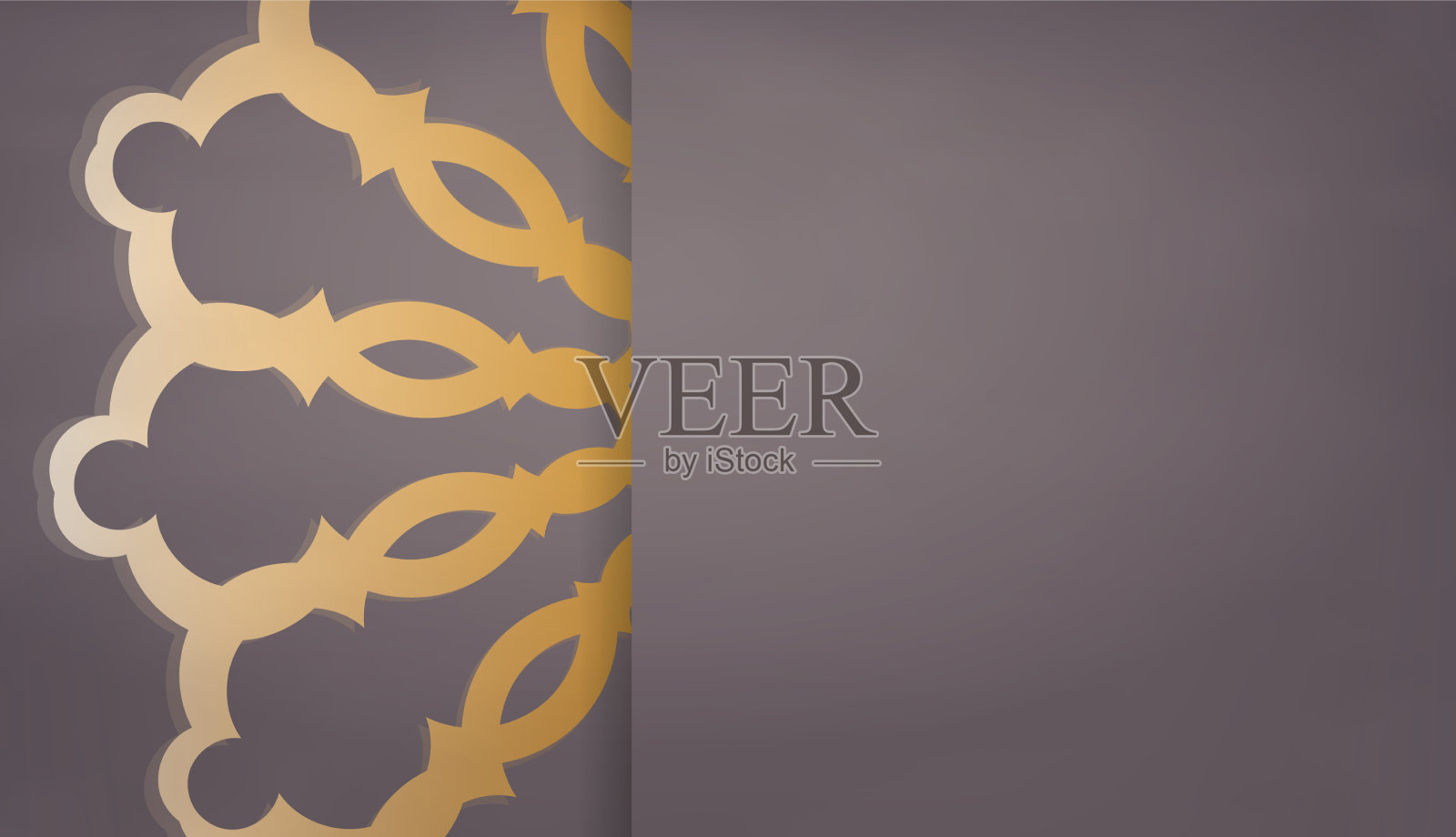 背景在棕色与复古黄金插画图片素材