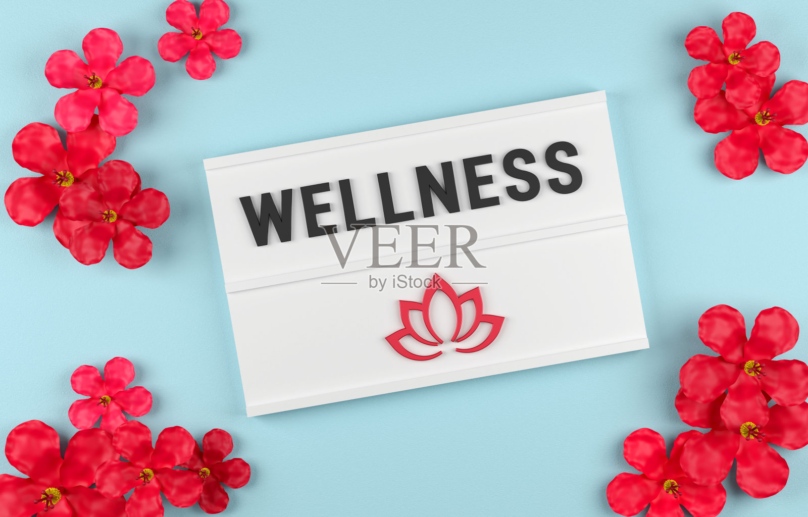 Lightbox的健康信息。健康的概念。照片摄影图片