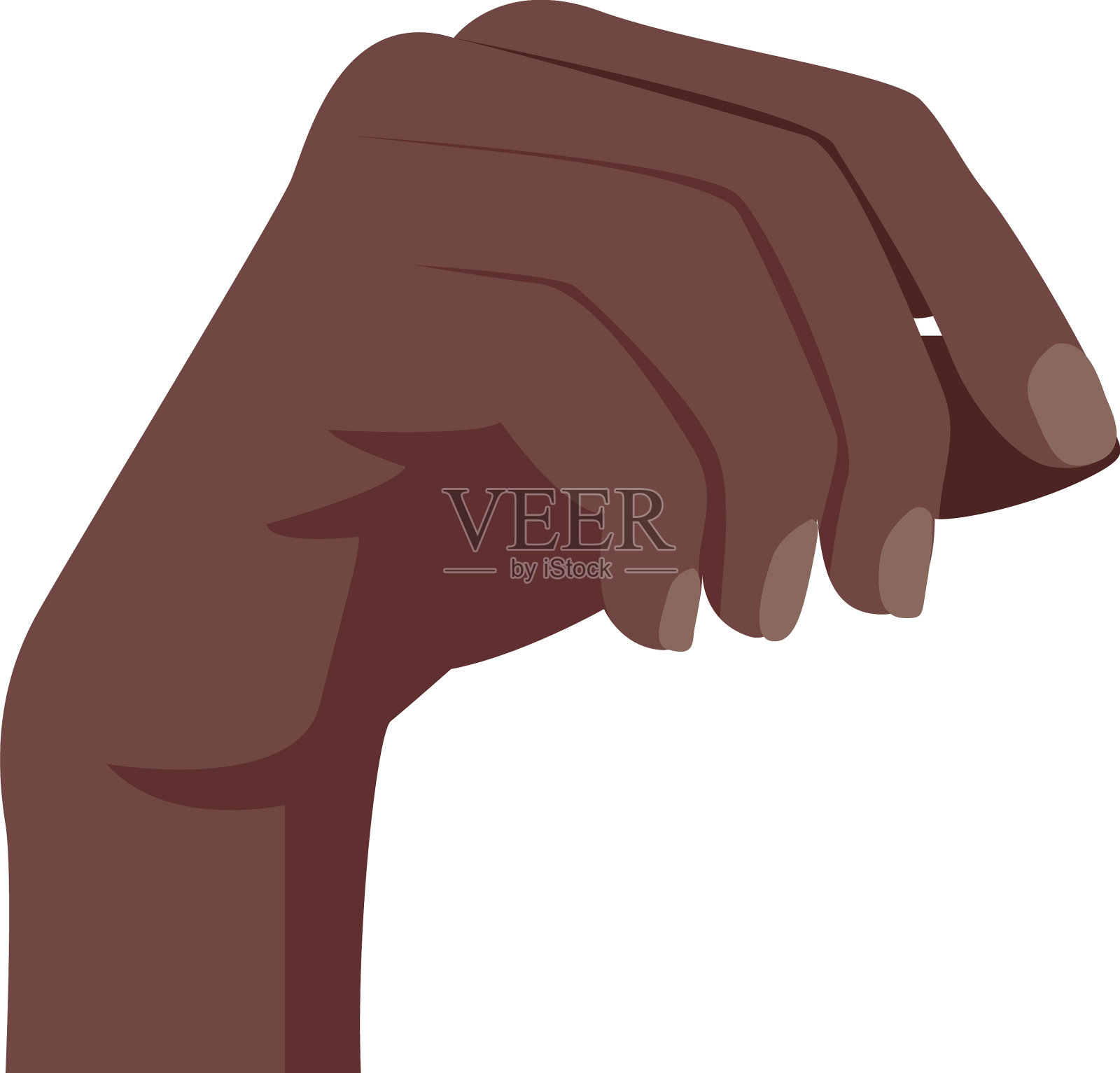 非裔美国女性手里拿着东西设计元素图片