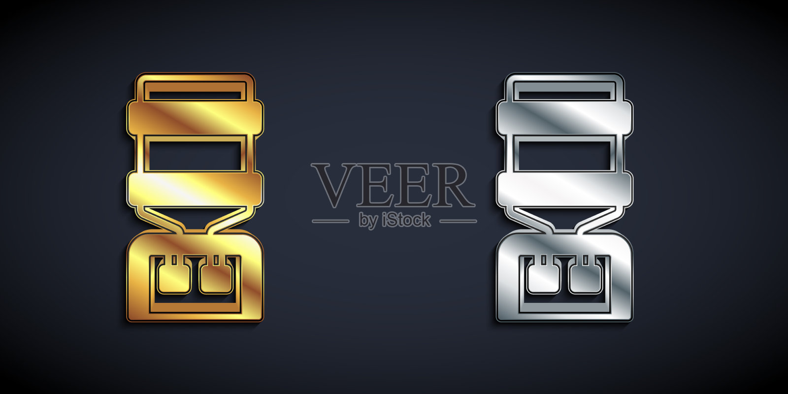 用于办公室和家庭的金银饮水机插画图片素材