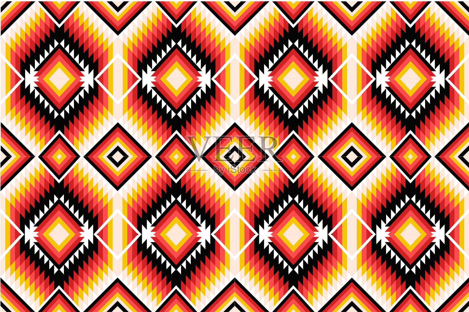 几何民族图案东方。无缝模式。设计织物，窗帘，背景，地毯，墙纸，服装，包装，蜡染，织物，矢量插图。模式猪圈插画图片素材