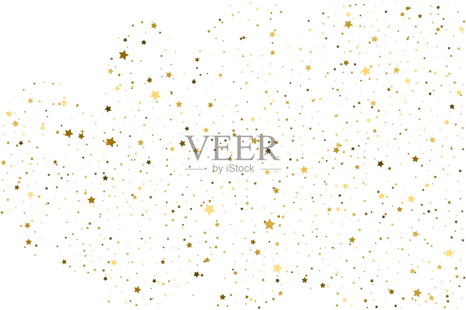 圣诞金星彩纸庆祝飘落插画图片素材