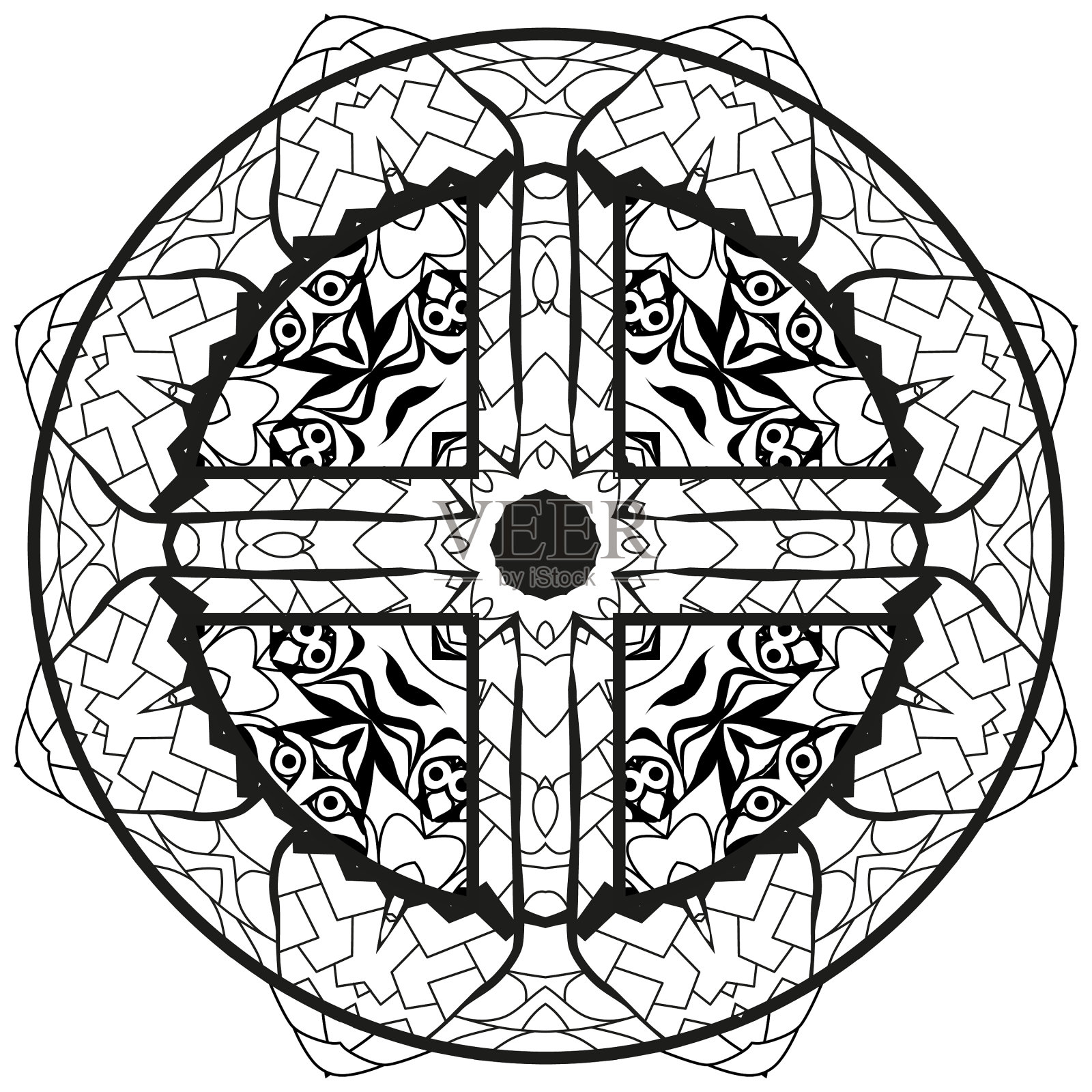 手绘的土的标志插画图片素材