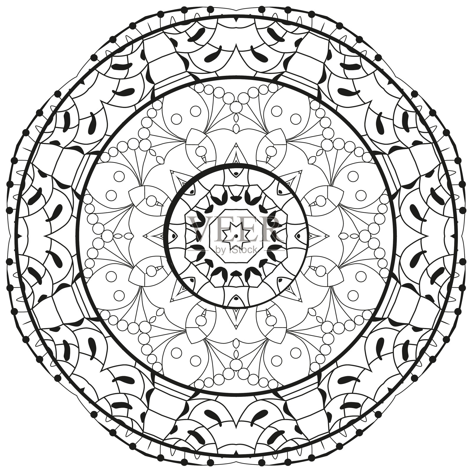 手绘的太阳标志插画图片素材