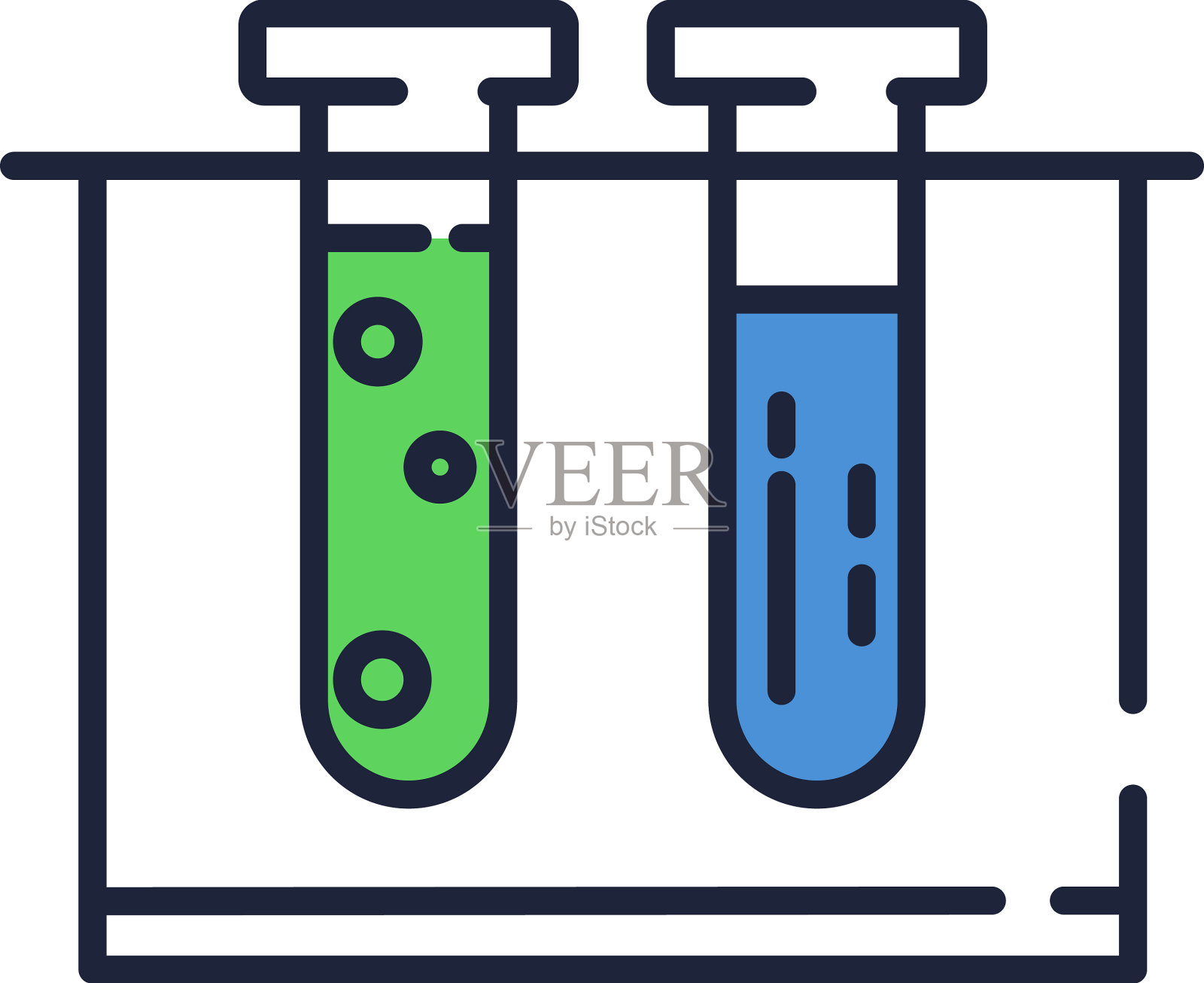试管图标化学实验室实验设计元素图片