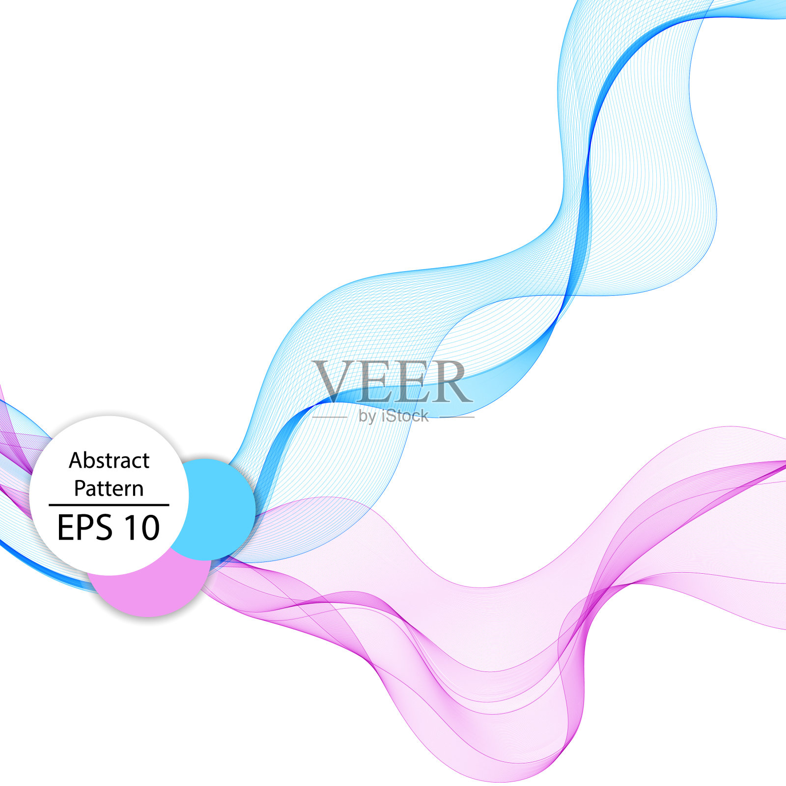 彩色抽象波浪背景设计元素插画图片素材