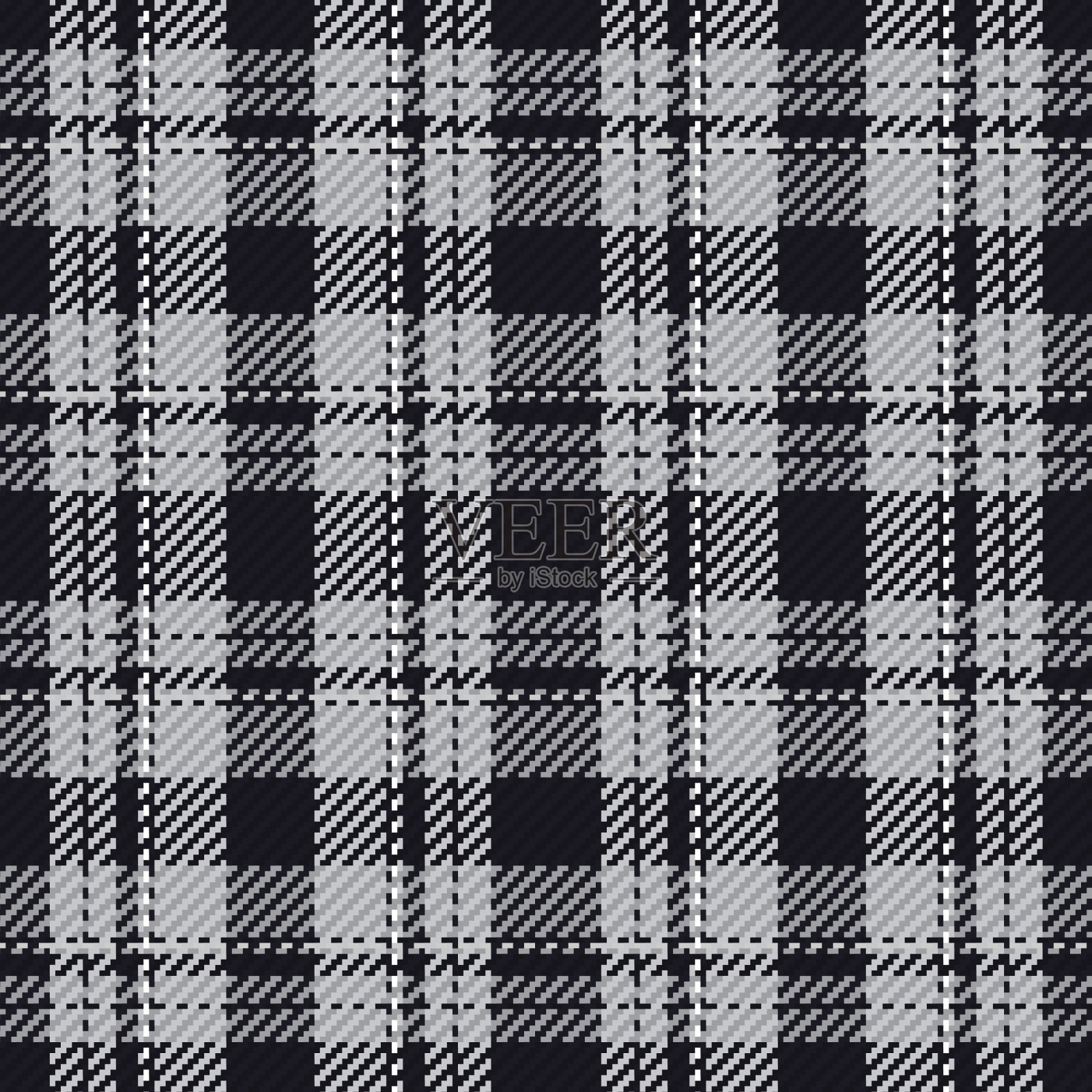 无缝图案的苏格兰格子插画图片素材