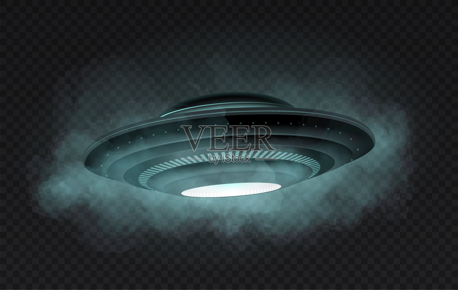 不明飞行物插画图片素材