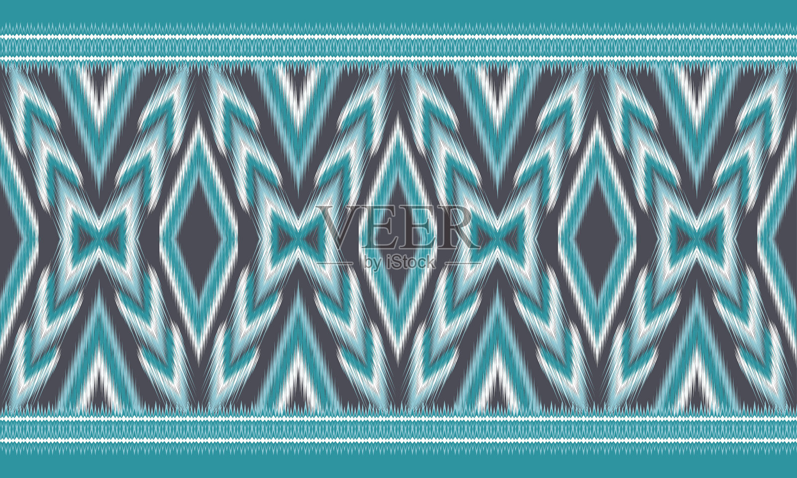 几何民族东方伊卡特图案传统设计背景，地毯，墙纸，服装，包装，蜡染，织物，矢量插图。刺绣的风格。插画图片素材