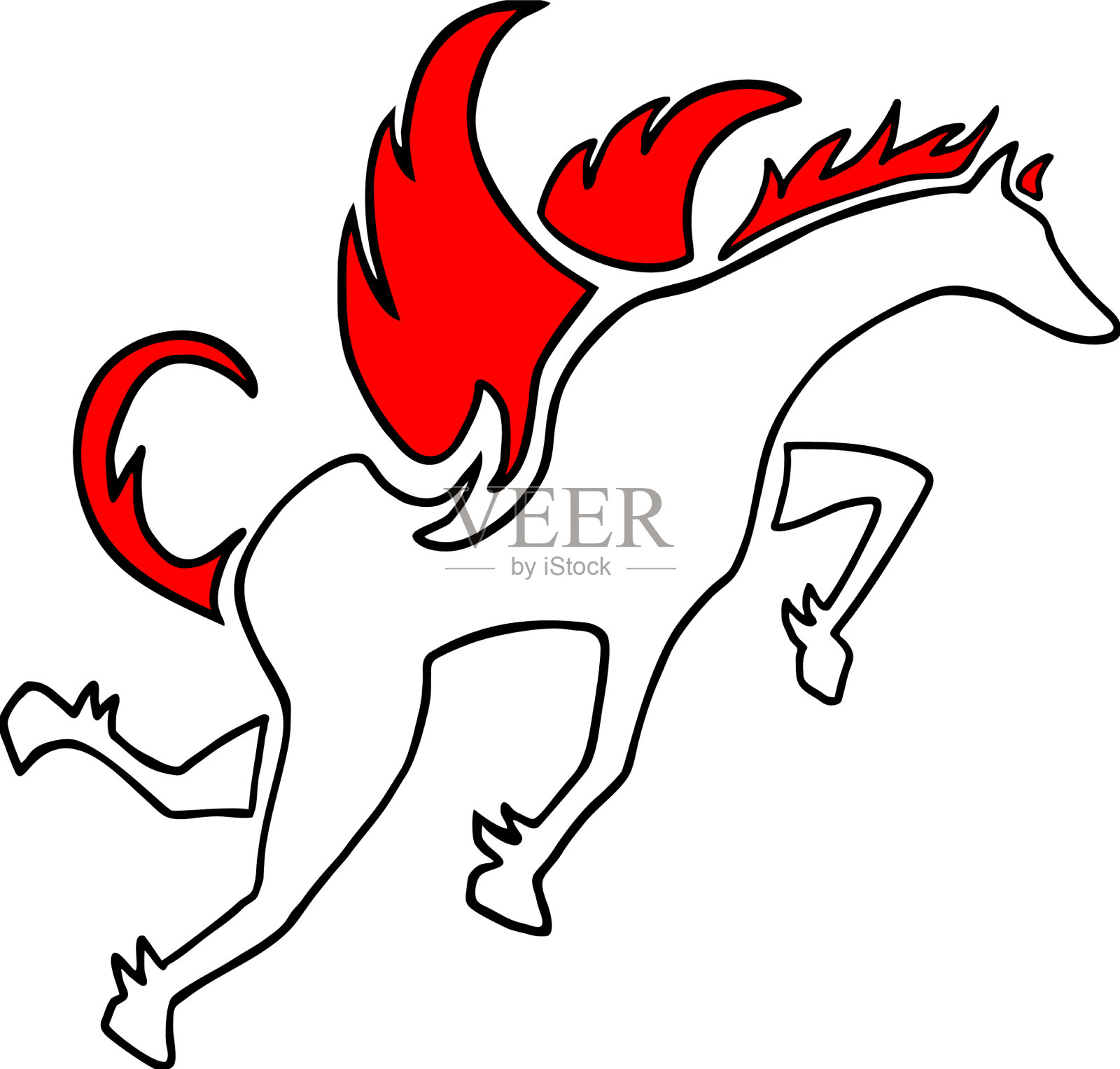 创造性的飞马座的象征设计元素图片