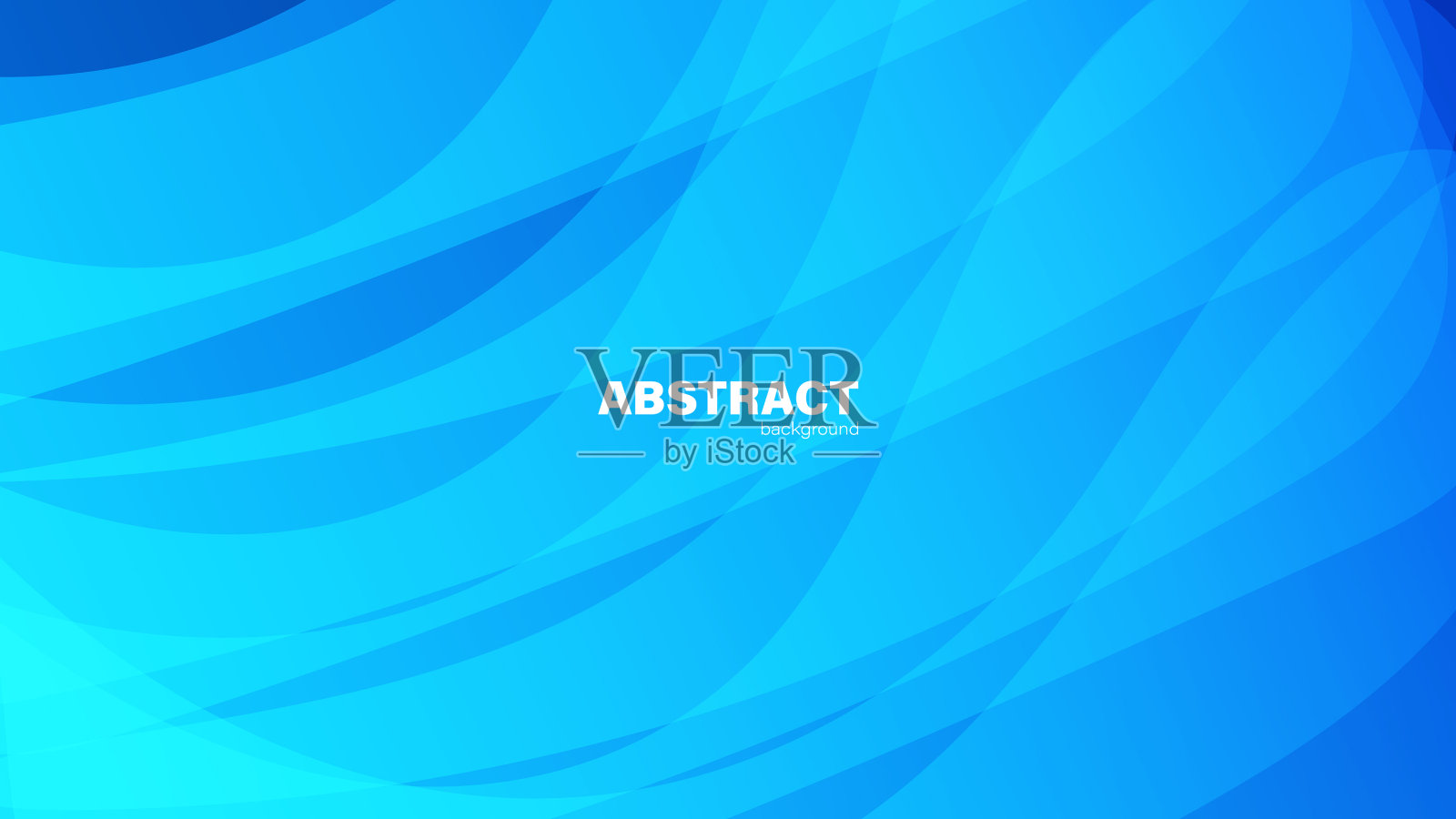 抽象的蓝色背景和曲线形状插画图片素材