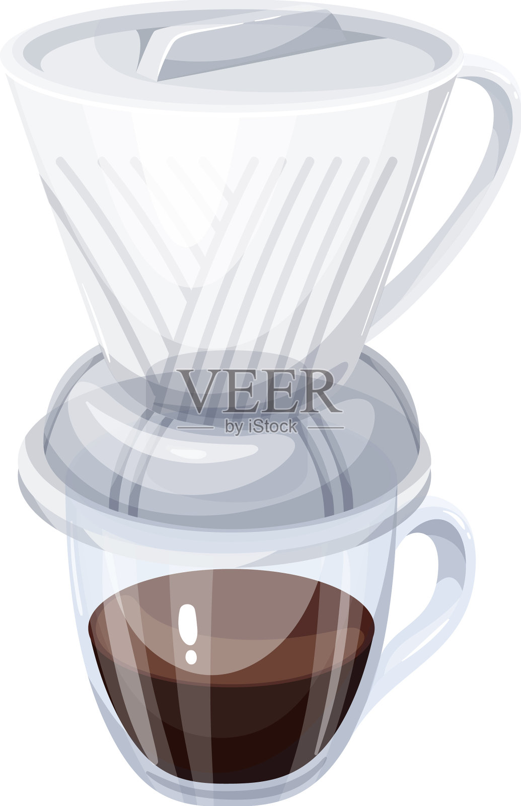 聪明的滴管咖啡机设计元素图片