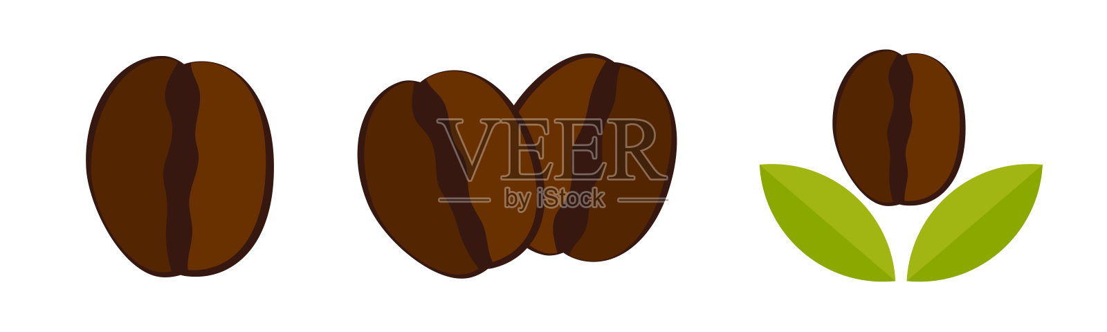咖啡豆矢量插图标志符号插画图片素材