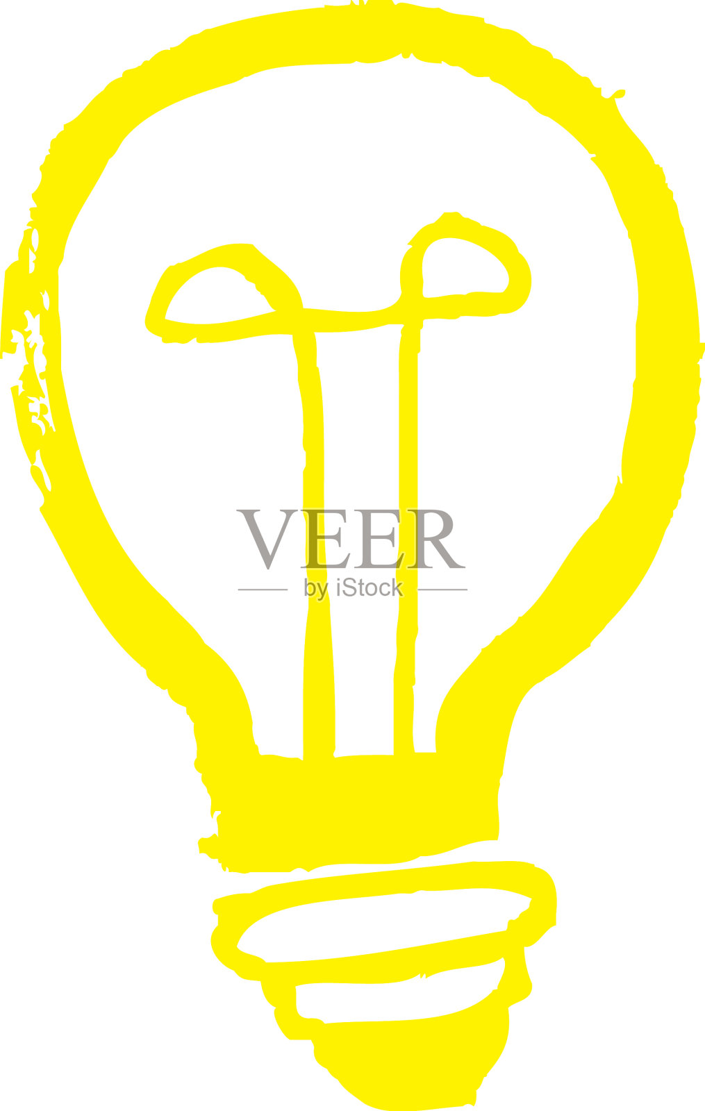 创意灯泡图标标识设计插画图片素材