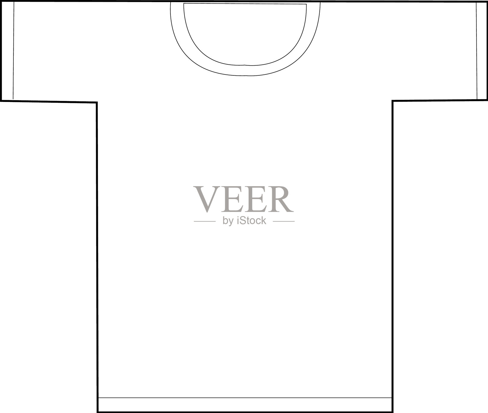 服装衬衫模板t恤模板图标插画图片素材