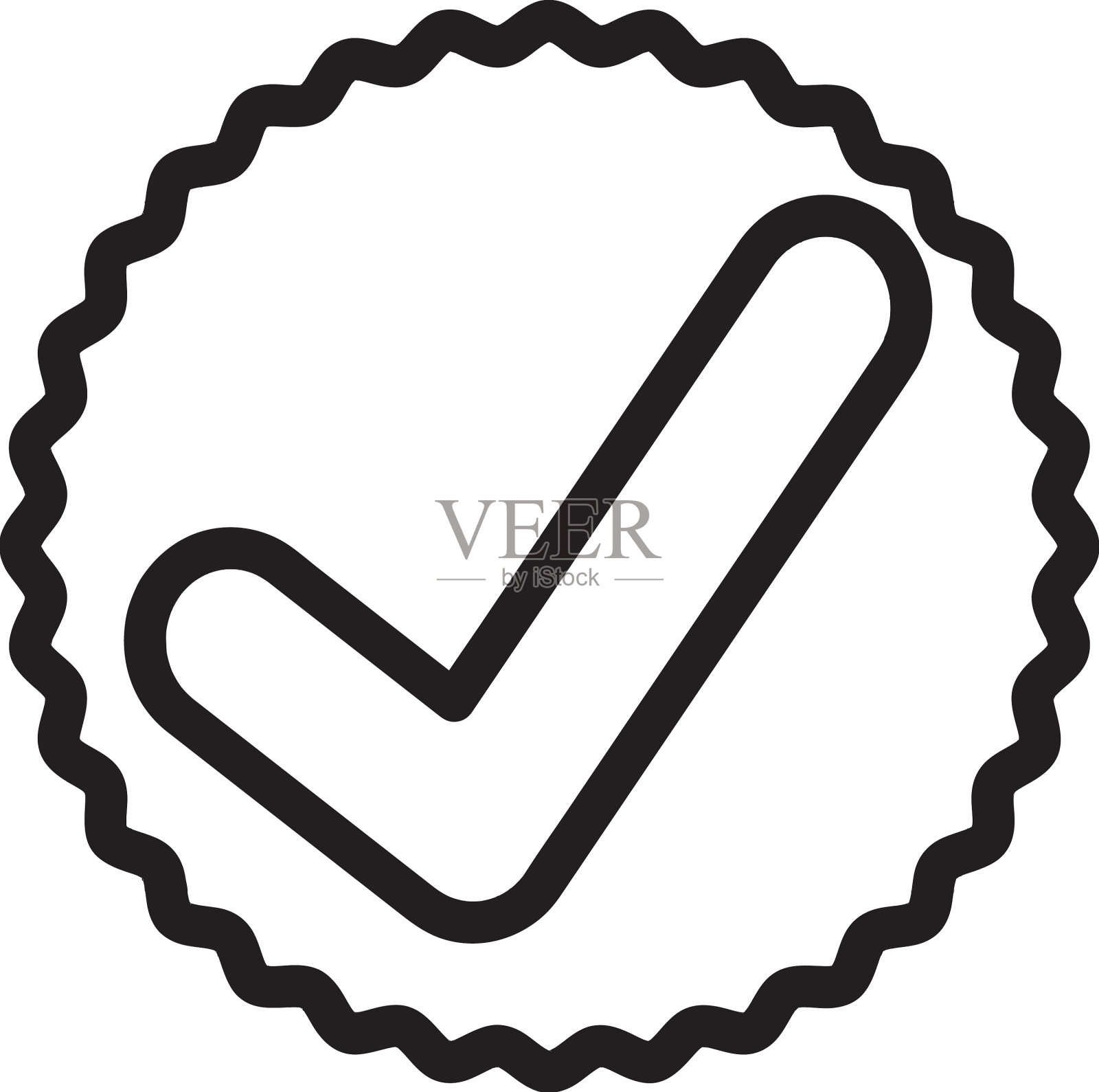 检查标记图标符号插画图片素材