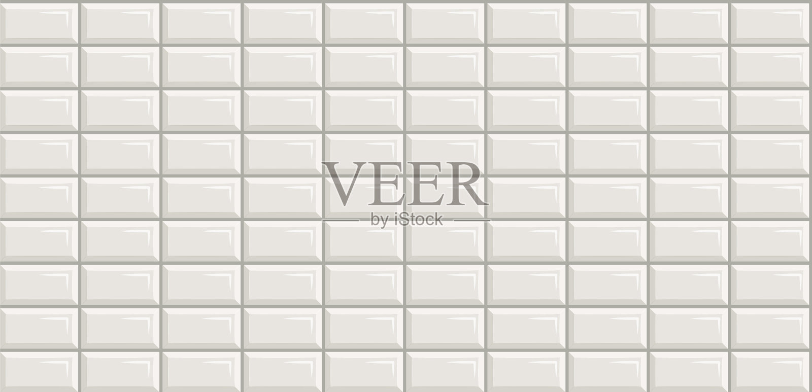 地铁瓷砖无缝长方形白色背景插画图片素材