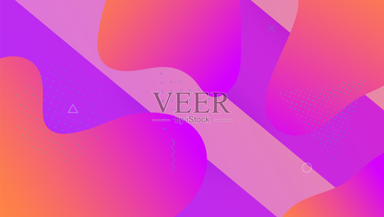 梯度覆盖。几何网站。3d登陆页。抽象的沙插画图片素材