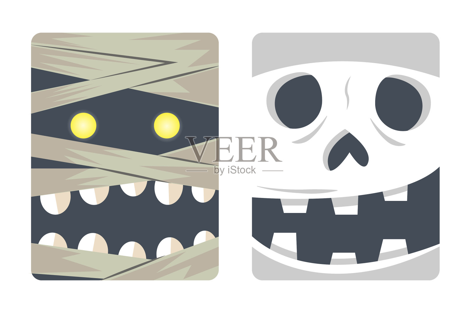 万圣节贺卡设计02插画图片素材