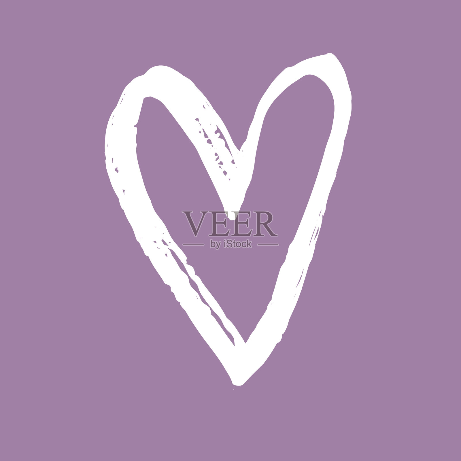 刷漆的心插画图片素材