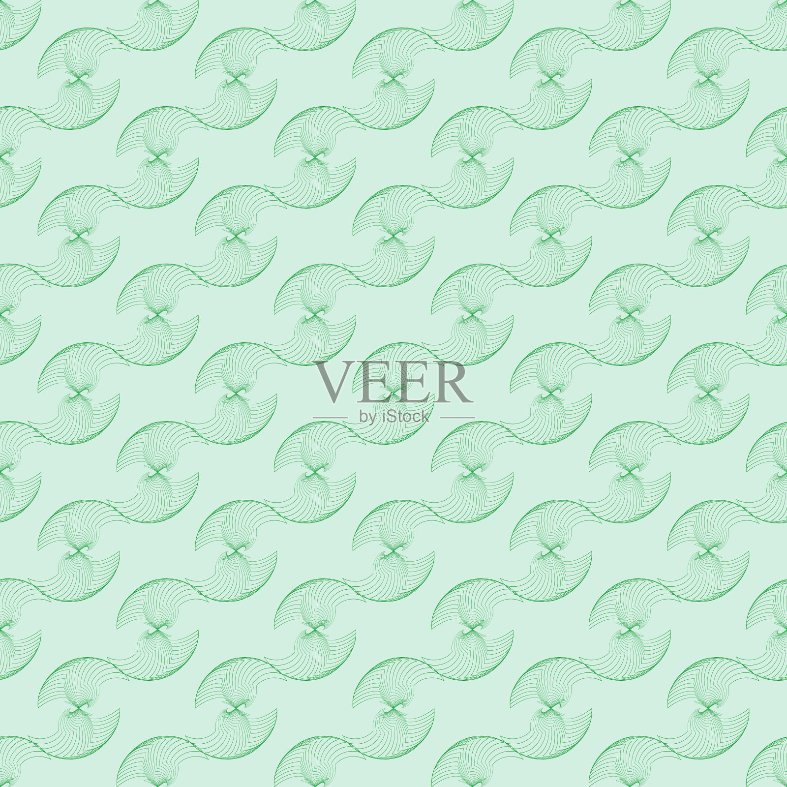 波浪插画图片素材