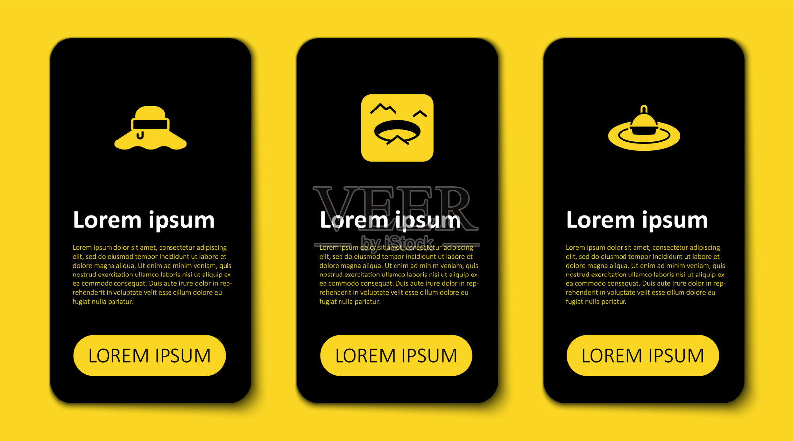 Set fishing float in water冬季钓鱼插画图片素材