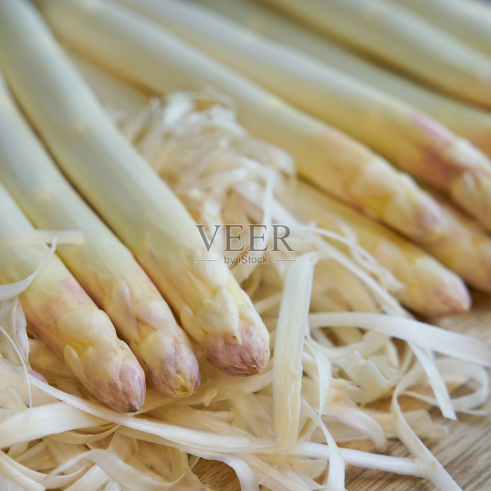 去皮白芦笋照片摄影图片