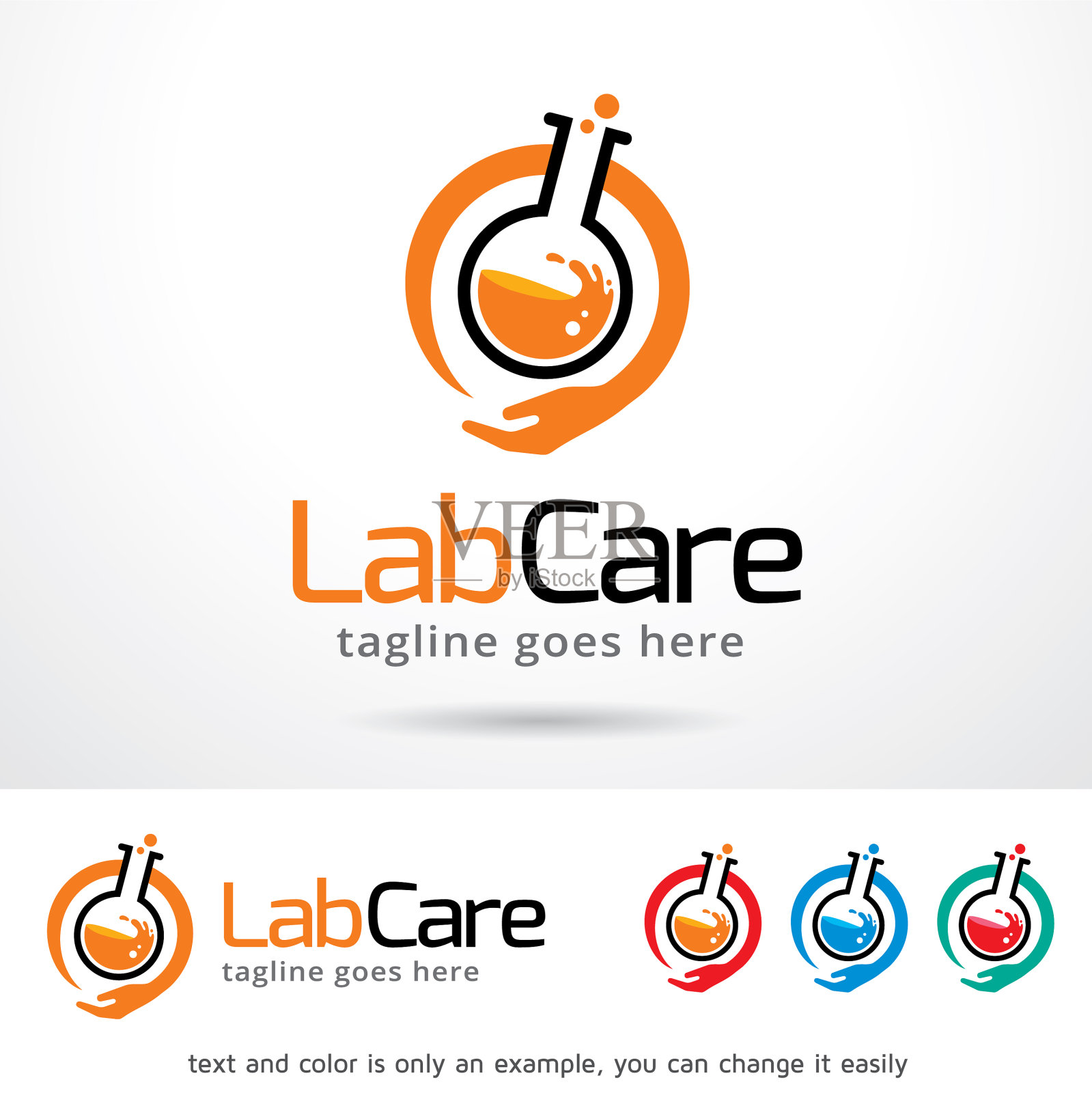 实验室护理标志模板插画图片素材