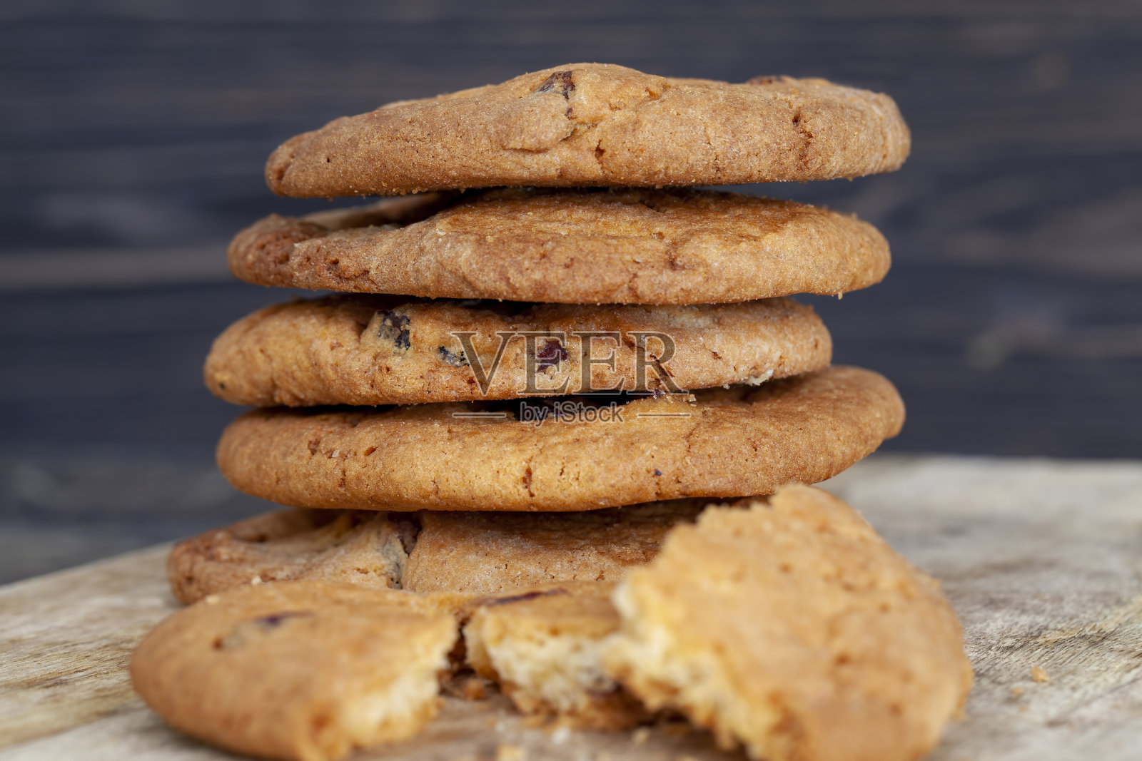 小红莓干面粉圆饼照片摄影图片