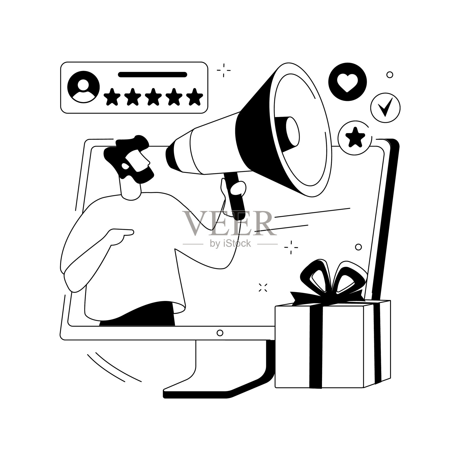 品牌大使抽象概念设计元素图片