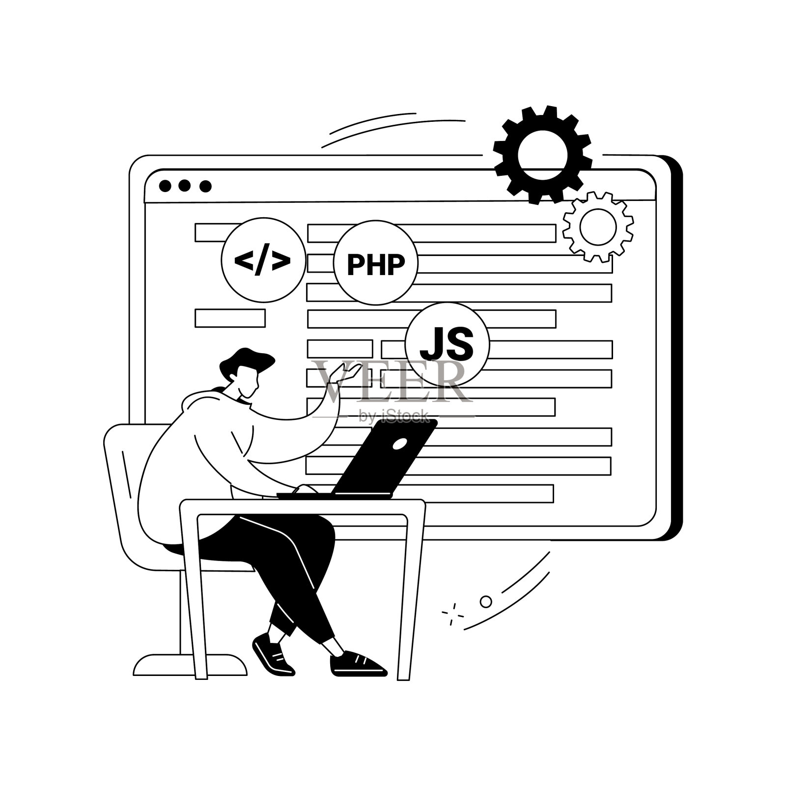 高级计算机抽象概念技能设计元素图片