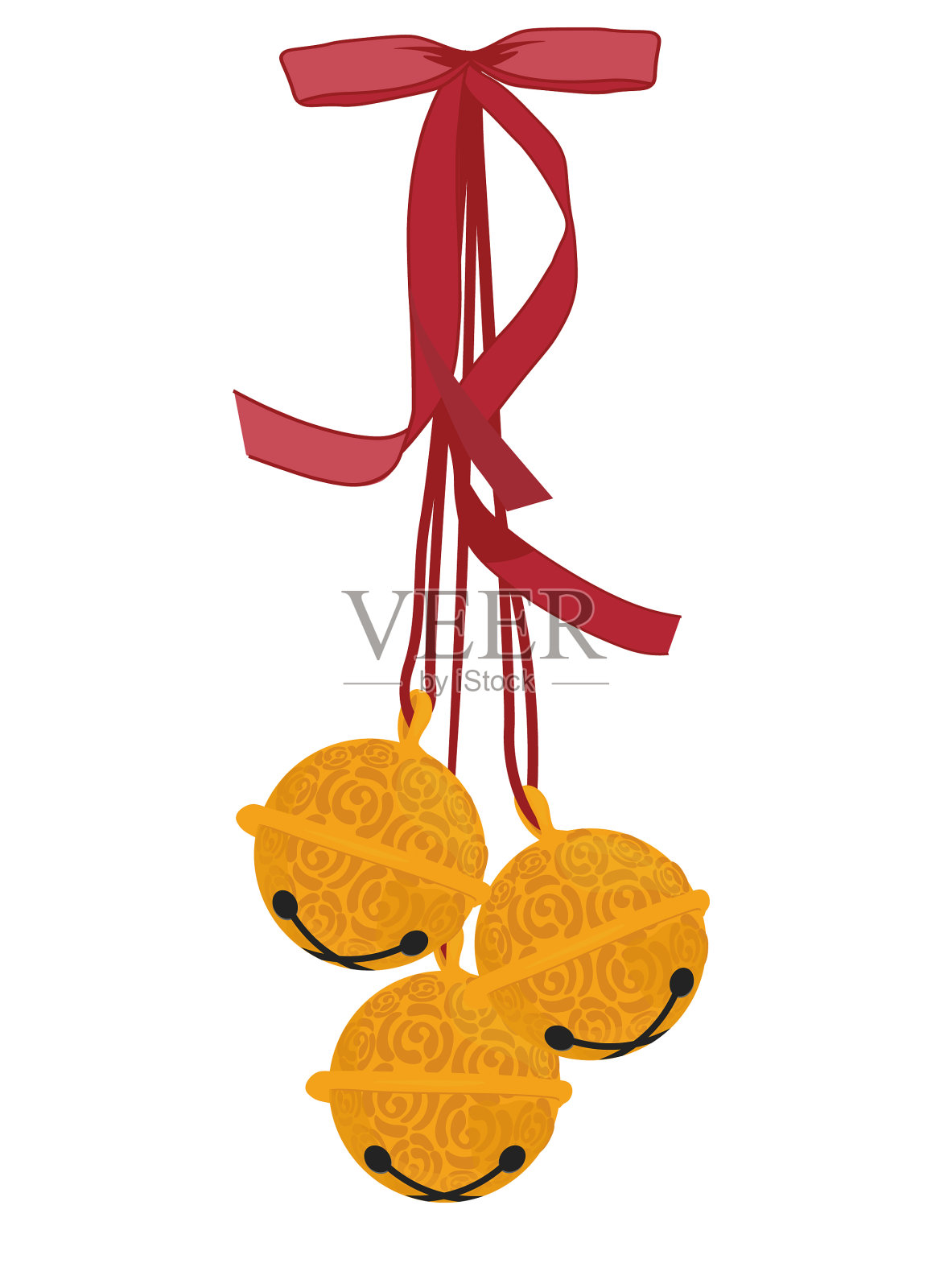 圣诞钟声股票设计元素图片