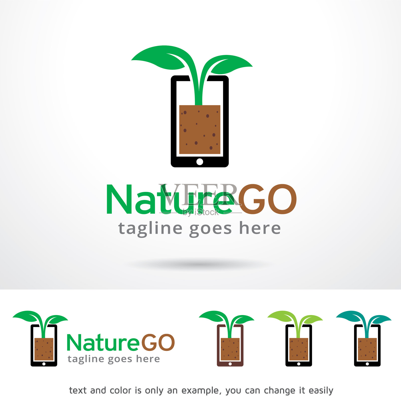 自然标志模板设计模板素材