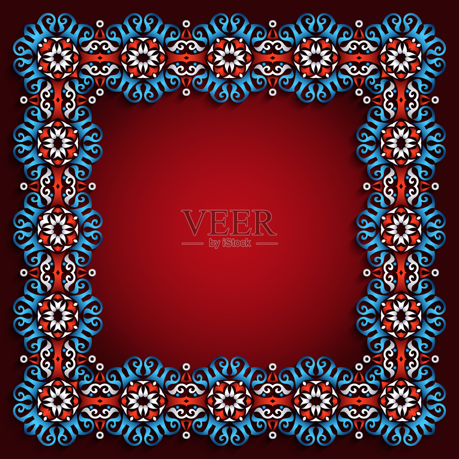 抽象观赏性自然，色彩复古插画图片素材