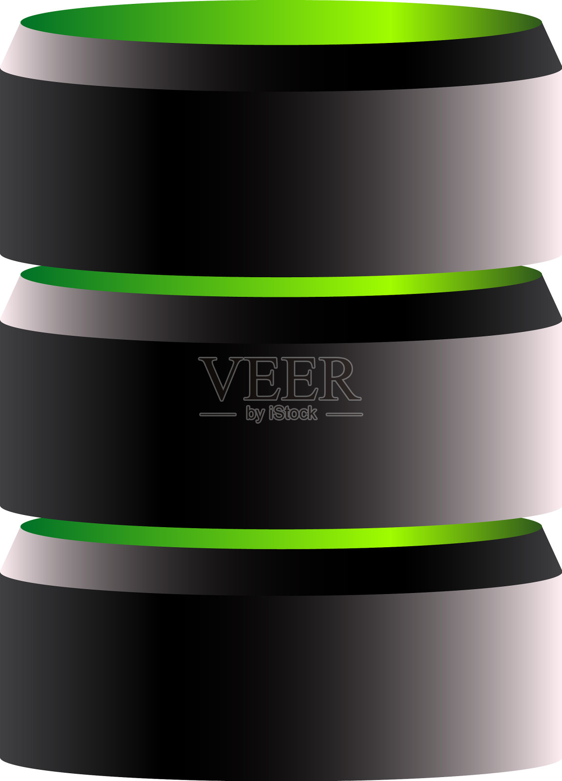 HDD硬盘驱动器主机堆叠插画图片素材